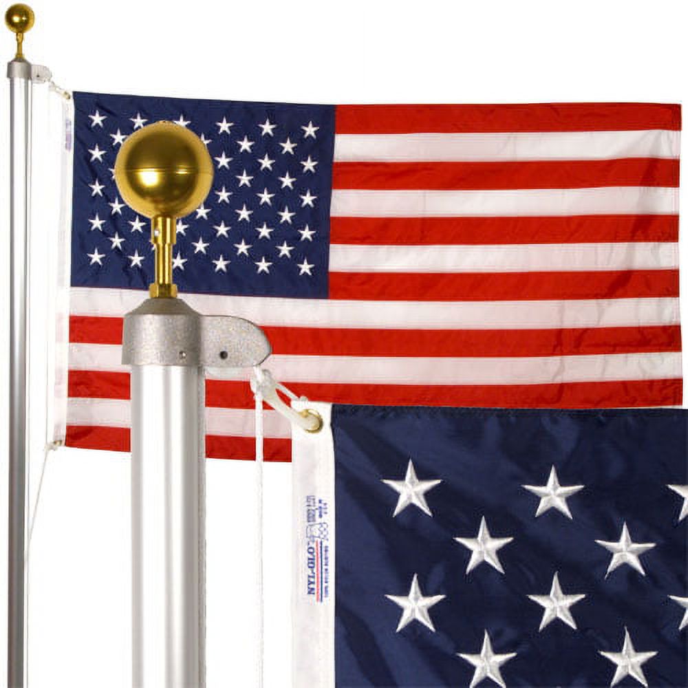 Annin Flagmakers 742360R 20 ft. Patriot Light Weight Aluminum Pole Kit - image 2 of 2