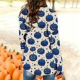 thumbnail image 7 of IYYVV Halloween Cardigan Pumpkin Goast Witch 2026 Halloween Sweaters for Women Long Sleeve Oversized Cardigan Royal Blue M, 7 of 7