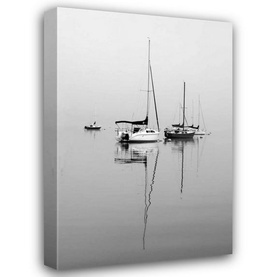Tammy Putman 17x24 Gallery Wrapped Canvas Wall Art Titled - Red Sailboat II