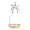 thumbnail image 3 of Candelabro giratorio para comedor, cena, sala de estar Copo de nieve dorado BLESIY Portavelas giratorio, 3 of 8