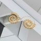 thumbnail image 4 of Pendientes de mujer Qarigey joyería de moda pendientes de compromiso con aro relleno de oro amarillo, 4 of 5