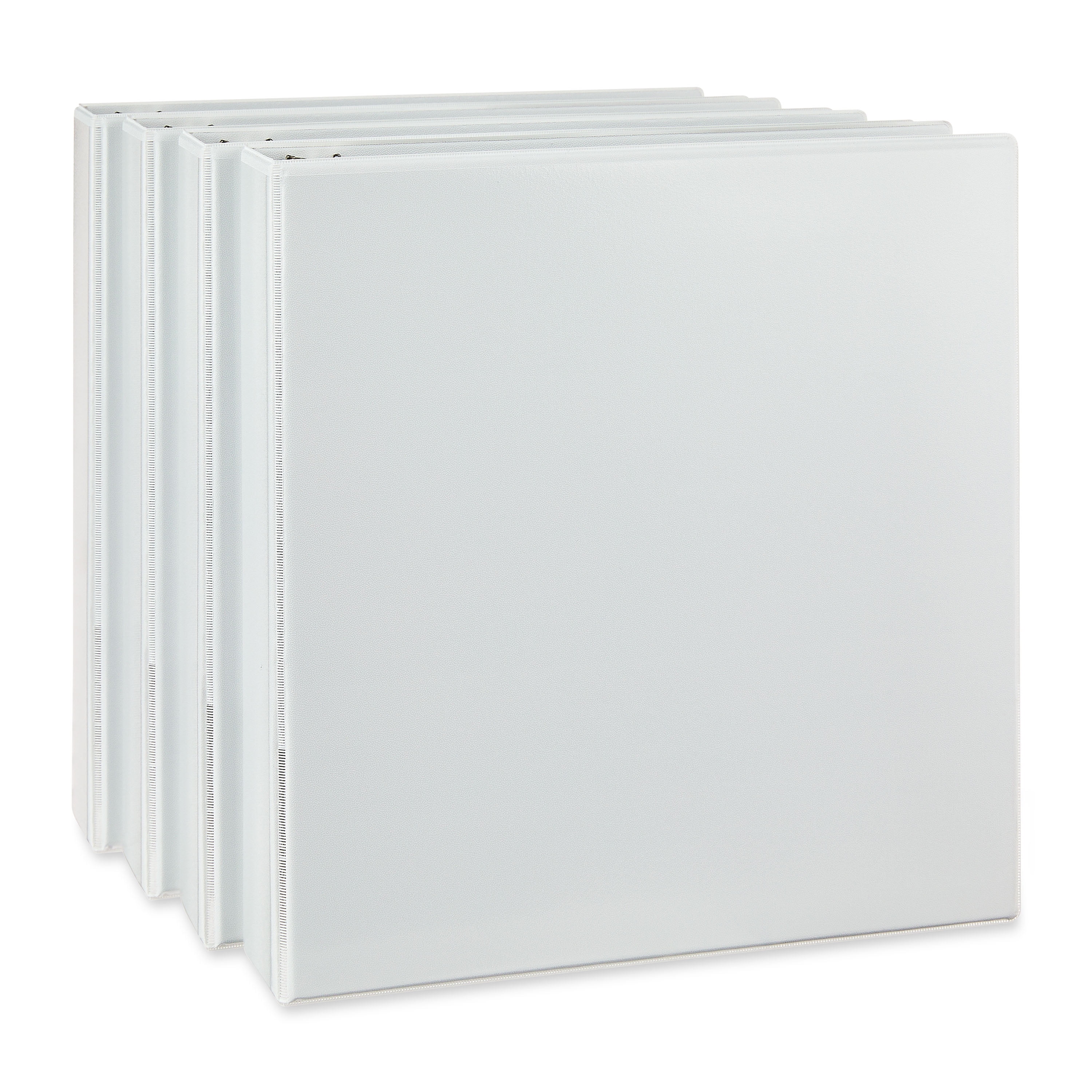 Pen+Gear Durable View 1.5-inch D-Ring Binders, 4 Count, White