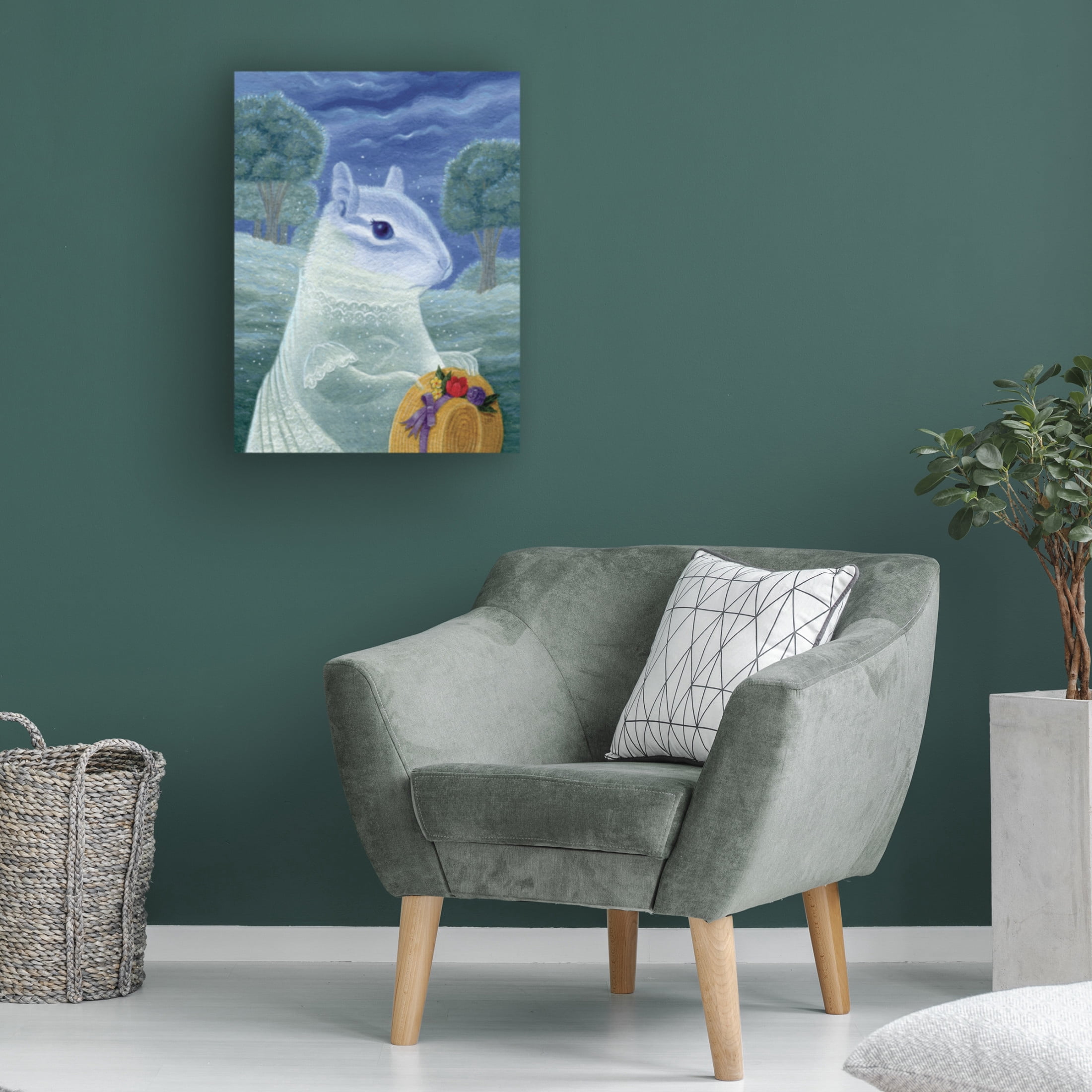 Canvas Wall Art - Gina Matarazzo 'Amelie at Dusk' Wall Art for Living Room, Bedroom, or Office Décor by Trademark Fine Art - 18 x 24 Inches