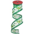 thumbnail image 2 of Northlight St. Patrick's Day Top Hat Wired Spring Craft Ribbon - 2.5" x 10 Yards, 2 of 6
