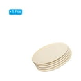thumbnail image 3 of Uxcell 140x70mm Wood Pieces, 5 Pack Unfinished Oval Wood Shapes Blank Wooden Cutouts Ornaments Natural, 3 of 6