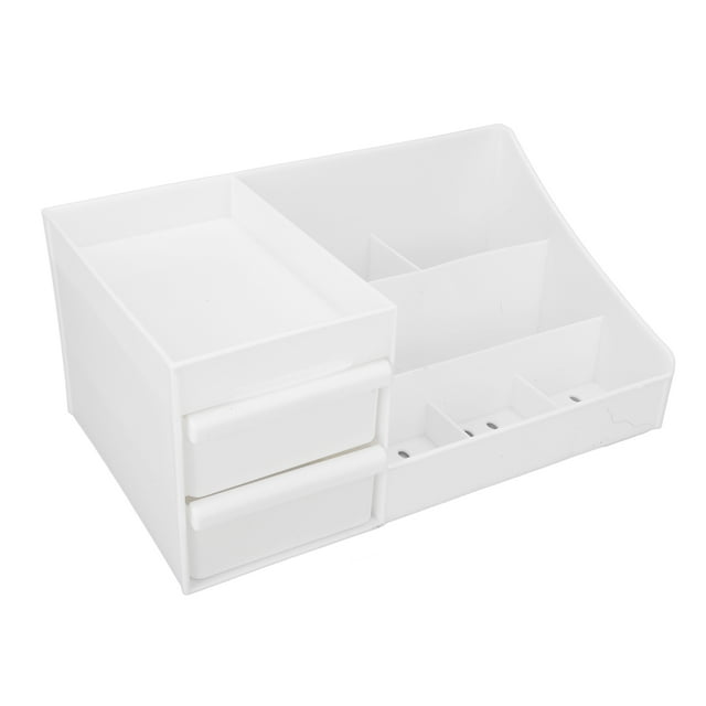 Caja de almacenamiento de escritorio BuyWeekMX para cosméticos gran capacidad
