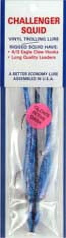 Zak Tackle 4.5" Squid - Rigged Blue Spatter/Glow Belly