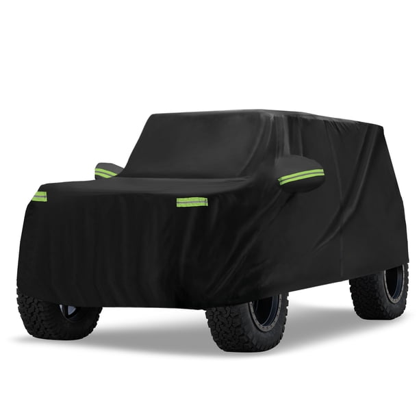 Unique Bargains Funda impermeable para coche para Ford Bronco 4 puertas 2021-2023 Funda protectora completa para coche para exteriores con cremallera