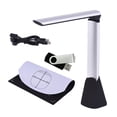 thumbnail image 2 of Abanopi Portable High Speed USB Book Image Document Camera Scanner 5 -pixel HD High-Definition Max. A4 Scanning Size with OCR Function LED Light for Classroom Office Library Bank, 2 of 7