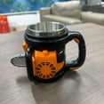 thumbnail image 4 of Hyper-Realistic Mechanical Chainsaw Travel Mug | Stainless Steel Liner Heat Resistant Cup for Hot Cold Drinks | Unique Collector Gift 300ML（2 PCS）, 4 of 5