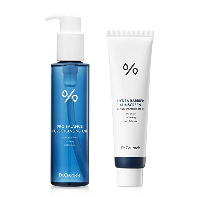 Protector solar facial y aceite limpiador Dr.Ceuracle Pro Balance