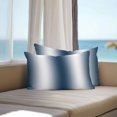thumbnail image 3 of Dark Blue White Ombre Lumbar Pillow Covers 20x12 Inch Set of 2, Abstract Art Modern Blue Gradient Waterproof Outdoor Pillow Covers, Decorative Cushion Pillowcases for Couch, Sofa, Bed, Garden, Patio, 3 of 9