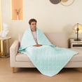 thumbnail image 6 of Virelaxpo Summer Quilt 59x39in Cotton Air Conditioning Blanket Thin Breathable Bedding Couch Throw Outdoor Use Machine Washable for Hot Nights Cozy Comfort, 6 of 6