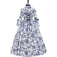 thumbnail image 4 of Victorian Dress Women Rococo Dress with Horn Sleeves Court Masquerade Costume Evening Gown, 4 of 10
