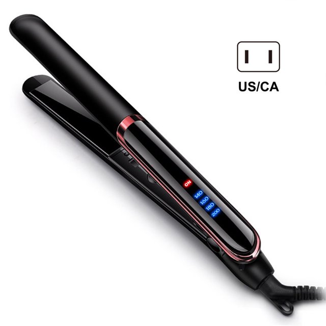 Hair Iron Straightener Curler Non Stick Non Static Anion Tool Non Stick Non Static Anion Tool Black