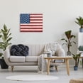 thumbnail image 2 of Stupell Industries Rustic American Flag Red White Blue Distressed Pattern, 30 x 24, Design by Ruane Manning, 2 of 6