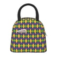 thumbnail image 1 of Easygdp Mardi Gras Bolsa de Almuerzo Insulada Grande, Forro de Aluminio, Diseño Espacioso, a Prueba de Fugas, Ideal para Trabajo, Picnics, Viajes y Actividades al Aire Libre, 1 of 6