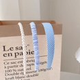 thumbnail image 1 of Banda para el cabello con perlas para primavera y verano que combina con el lavado facial, accesorios para el cabello, mechones de tela con pliegues en la parte superior y craneal alto para mujer,, 1 of 6