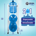 thumbnail image 4 of Porta Garrafones de Agua, Almacenador para 3 Garrafones con Dispensador 2 en 1, 4 of 5