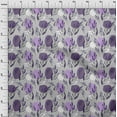 thumbnail image 4 of oneOone Georgette Viscose Gray Fabric Leaves Sewing Craft Projects Fabric Prints By Yard 42 Inch Wide, 4 of 5