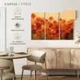 thumbnail image 4 of Elephant Stock Vibrant Summer Poppies Wall Art - Horizontal Multi Panel Canvas - Living Room Wall Decor - Floral And Botanical Multi Panel - Orange And Green Decor By Silvia Vassileva - 65" x 42", 4 of 4