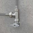 thumbnail image 2 of 3-way 3/8" and 1/2" 3 Way Adapter Tee Connector Stainless Steel 3/8" Water Line T Fitting Brushed Nickel, 2 of 5