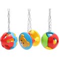 thumbnail image 1 of ZHAOCHENG Juguete masticable colorido con forma de cono para pájaros, para loros, pájaros del amor, perros, cachorros y gatos, 1 of 5