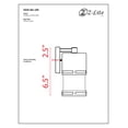 thumbnail image 4 of Z-Lite Luminata Outdoor LED Wall Light in Black, 4 of 4