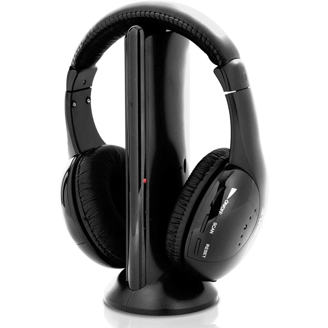 Audífonos estéreo inalámbricos sobre la oreja: auriculares profesionales de monitor negro Hi-fi con rango de 30 m, acolchado de aislamiento de ruido Rojo Verde HMKY090