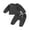 Dark Grey, variant on Fortune Baby Boy Waffle Clothes Set Toddler Buttons Long Sleeve Tops Drawstring ELong Pants