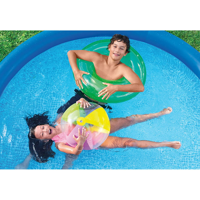 Motivere Gavmild stout Intex 10ft Round Swimming Pool Cover & Easy Set 10ft x 30in Inflatable Pool  - Walmart.com