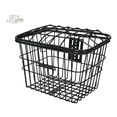 thumbnail image 4 of Cesta de almacenamiento para bicicletas de alambre metálico con tapa negra para bicicletas de hombres y mujeres adultos, 4 of 8