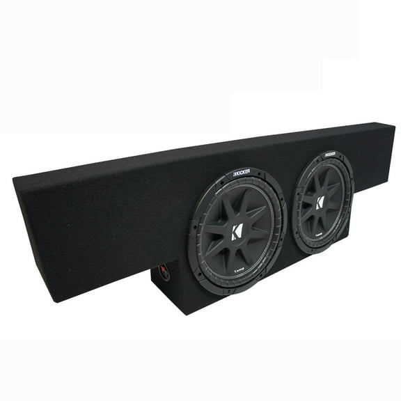 01-06 Chevy Silverado Non-HD Crew Truck Kicker Comp C12 Dual 12" Sub Box 2 Ohm