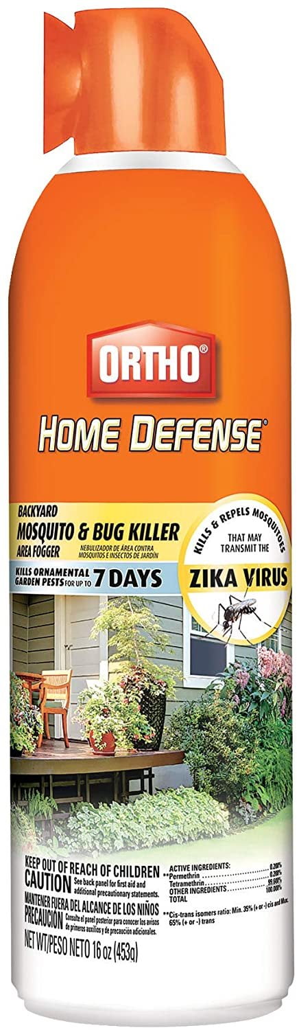 Ortho Home Defense Backyard Mosquito &amp; Bug Killer Area Fogger: Also Works on Gnats, Flies, Wasps, Mites &amp; Stink Bugs, For Outdoor Use, 16 oz