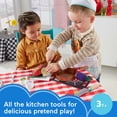 thumbnail image 2 of Fisher-Price Head Chef Set 20+ Piece Preschool Pretend Kitchen Play Kit with Food Pieces, 2 of 6