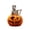 A, variant on Jack O Lantern Skull Lights for Halloween Decorations, Glowing Electronic Pumpkin Skull Figurine, Spooky Tabletop Centerpiece for Home Room Desk Party Display，A