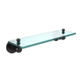 thumbnail image 6 of Allied Brass AP-1/16-BKM Astor Place 16 inch Glass Vanity Shelf with Beveled Edges, Matte Black, 6 of 6