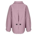 thumbnail image 5 of Casual Jackets for Women Long Sleeve Solid Button Pocket Ladies Blouse Coat Outwear Jacket, 5 of 6