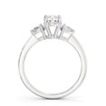 thumbnail image 3 of Alpha Jewel Brilliant 2 Ct Round Cut Diamond Ring - 14K White Gold Over Ring - Three-Stone Engagement Wedding Ring - Latest Engagement Diamond Ring for Women's - Daily Wear Diamond Rings for Her, 3 of 7
