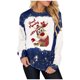 thumbnail image 2 of Pntutb moda mujer cuello redondo manga larga camiseta otoño estampado blusa suelta tops PNTUTB Pntutb-6487, 2 of 5