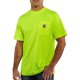 thumbnail image 4 of Carhartt Camiseta de manga corta con bolsillo mejorado de color ligero y ajuste relajado Force de alta visibilidad para hombre Brite Lime 3XL, 4 of 5