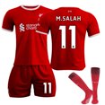 thumbnail image 1 of 23-24 Liverpool Home Football shirt for children no - 11 M.SALAH 10-11 years, 1 of 5