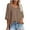 Khaki1, variant on JGGSPWM Women's V-Neck Batwing Half Sleeve Waffle Knit Loose Solid Color Blouse Tops Army Green 2XL
