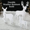 thumbnail image 4 of Best Choice Products 3-Piece 46in 2D Deer Family Silhouette Set, Outdoor Christmas Yard Decor w/ Buck, Doe, Fawn - Black, 4 of 7