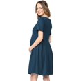 thumbnail image 4 of SURJDE Robe de Maternité Formelle pour Femme avec Plis à l'Avant et à l'Arrière, 4 of 7