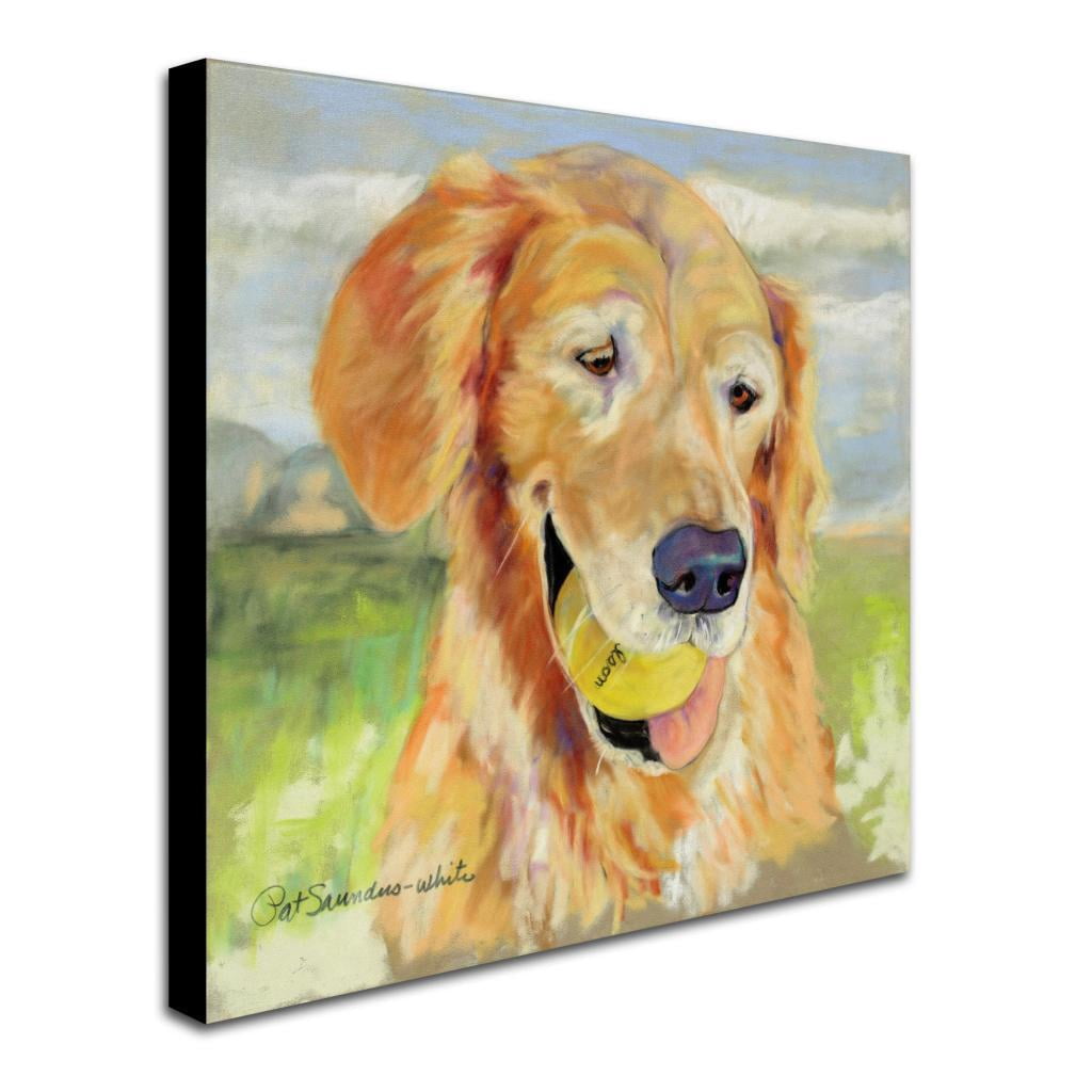 Trademark Fine Art "Gus" Canvas Art by Pat Saunders