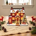 thumbnail image 6 of Lighted Christmas Village House, Wooden Holiday Figurine, Snow Covered Cottage Scene with Layered Architecture and Glowing Windows for Mantel, Painted Wood with LED Light with DetaiLED, 6 of 6