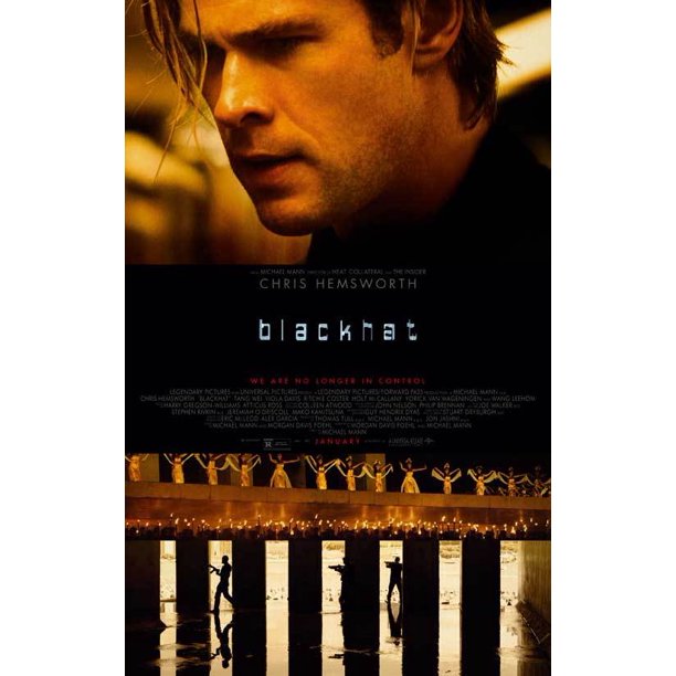 Blackhat 2015 11x17 Movie Poster Walmart Com Walmart Com