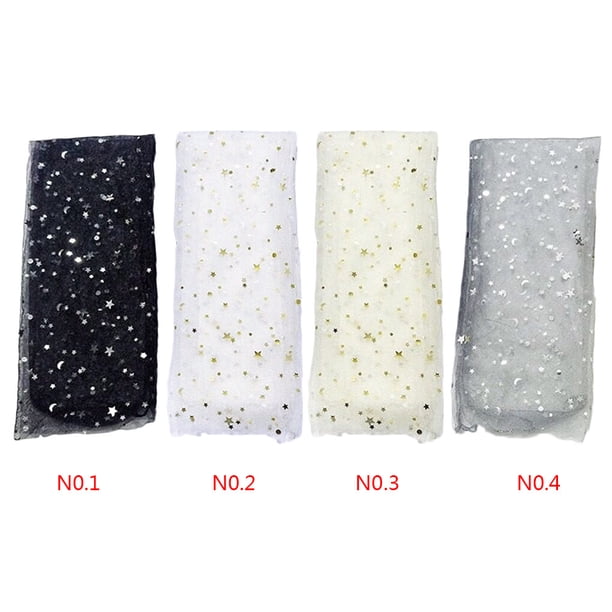 destyer Women Girls Acrylic Glitter Stars Chic Mesh Socks Transparent