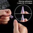 thumbnail image 4 of KATEA 240 Pcs Thin Breathable Adhesive Tabs Fake Nail Glue Sticker 10 Sheets Super Sticky Double Sided Tips (Germany Jelly Gel) Flexible for Acrylic F, 4 of 4